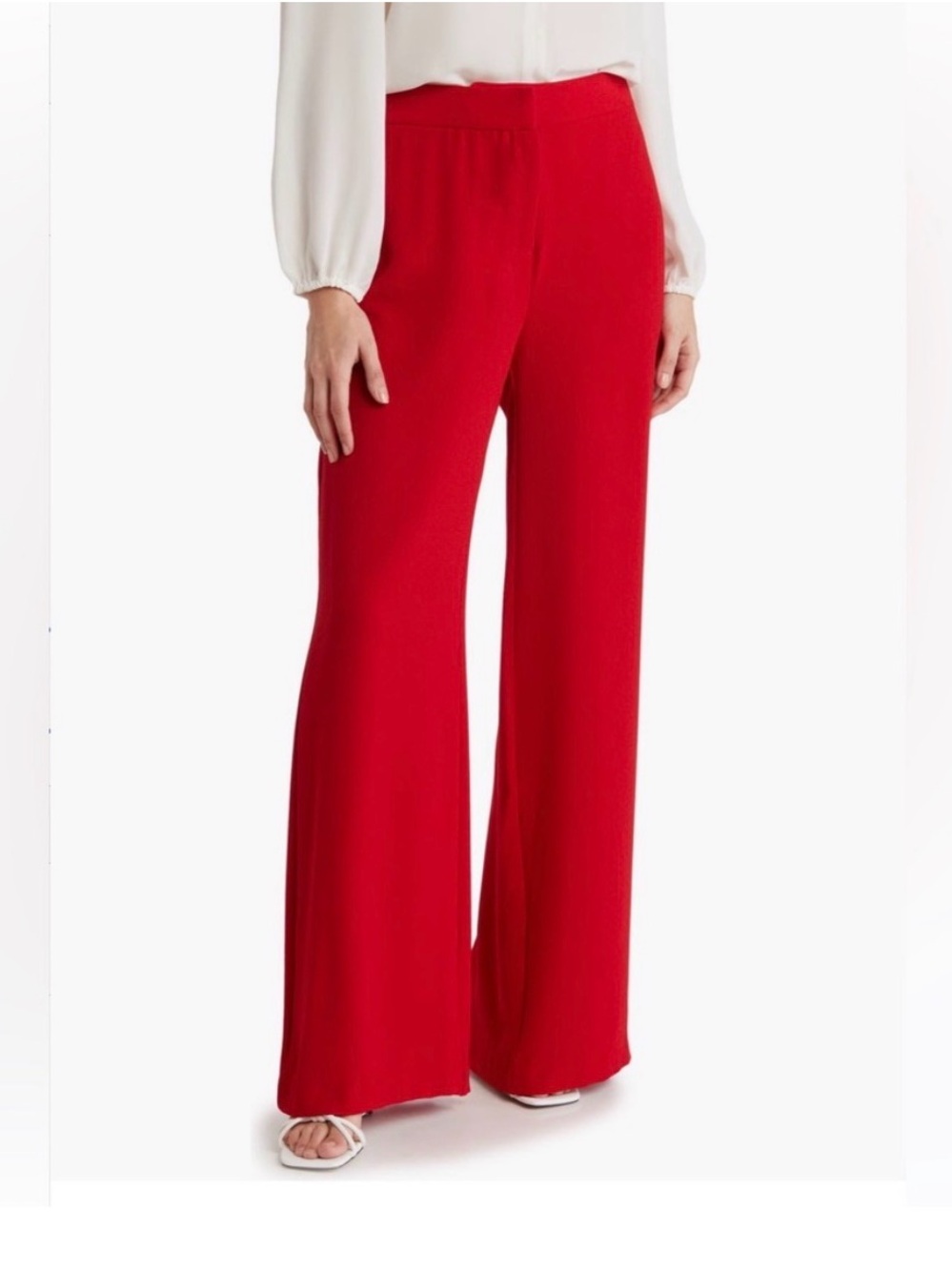 Wide-Leg Red Women's Pants
